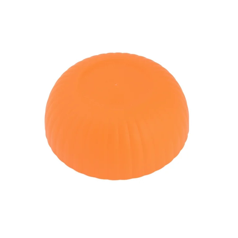 Mainstays - Orange Round Plastic Bowl, Ribbed, 38-Ounce | Walmart (US)