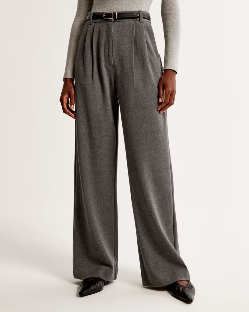 A&F Sloane Tailored Brushed Suiting Pant | Abercrombie & Fitch (US)