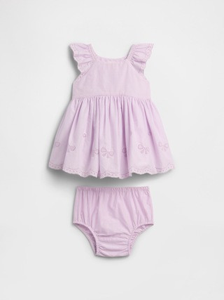 Baby Eyelet Two-Piece Dress Set | Gap Factory