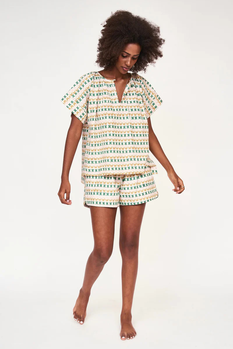 Pajama Short Set in Jawbreaker | MIRTH