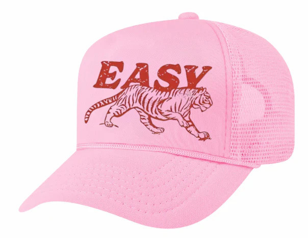 Easy Tiger Trucker Hat - Pink/Red | Runway Athletics