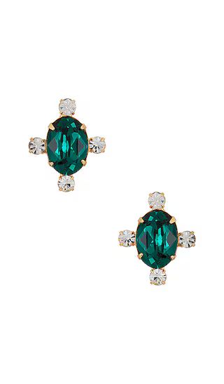 Alice Stud Earrings in Emerald | Revolve Clothing (Global)