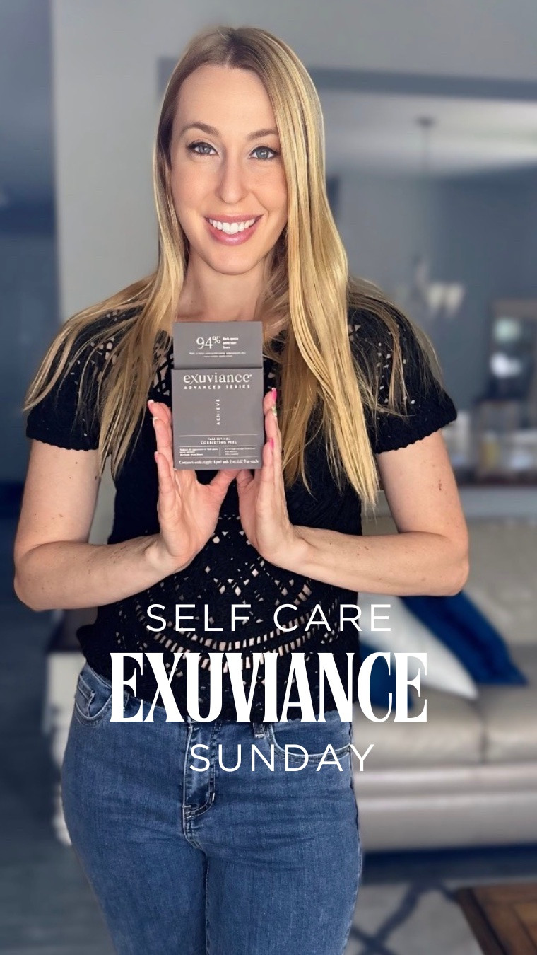 Self Care Sundays with Exuviance 

This Pure Retinol Correcting Peel is my one step to more radiant skin. 

It has been helping brighten my complexion and reducing my dark spots. 

I leave it on overnight and look like new Monday morning 🤍

#exuviance #ultabeauty #gifted @exuviance