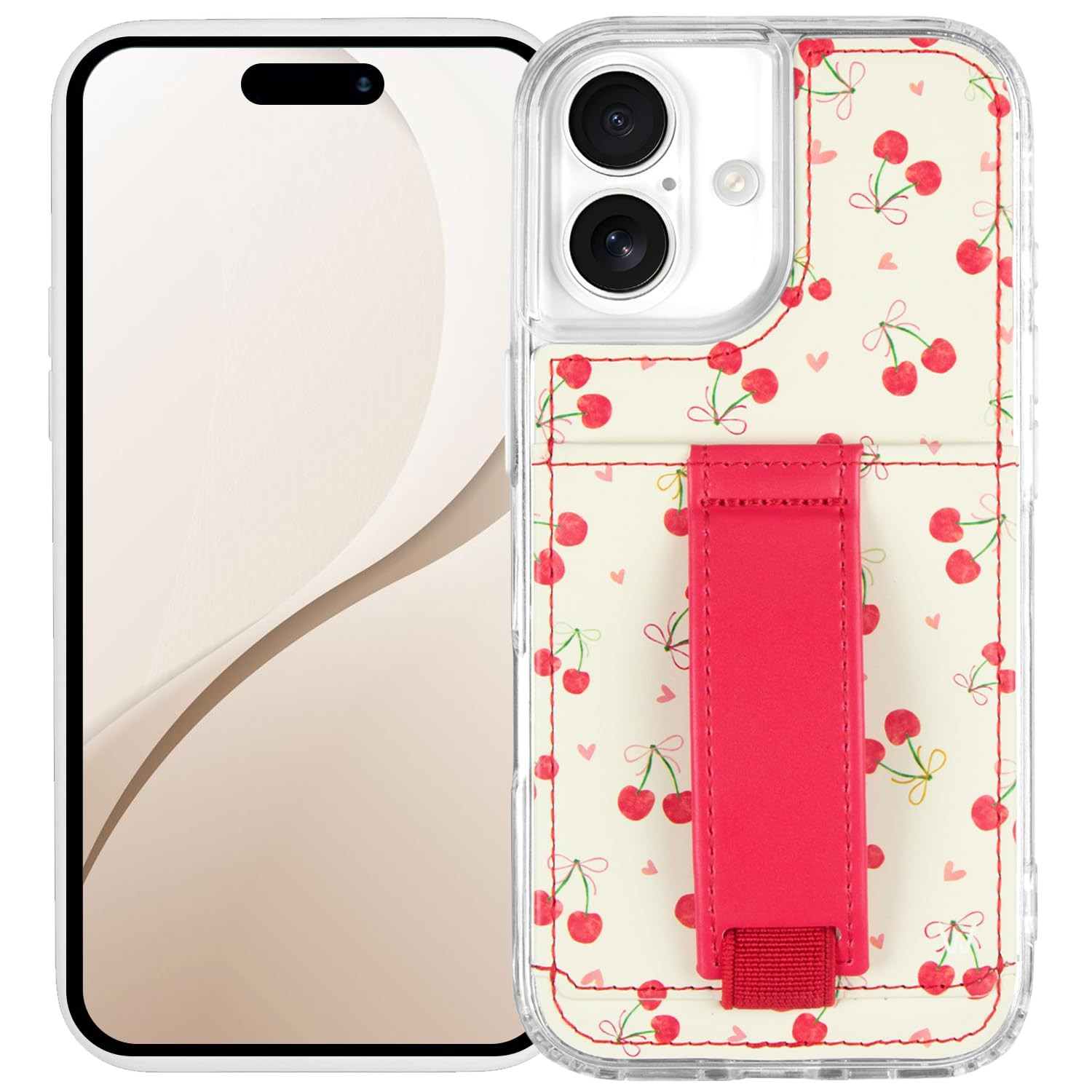 Walli Cases for iPhone 17 Case Aesthetic Wallet Phone Case Card Holder, Securely Holds up to 2 Ca... | Amazon (US)