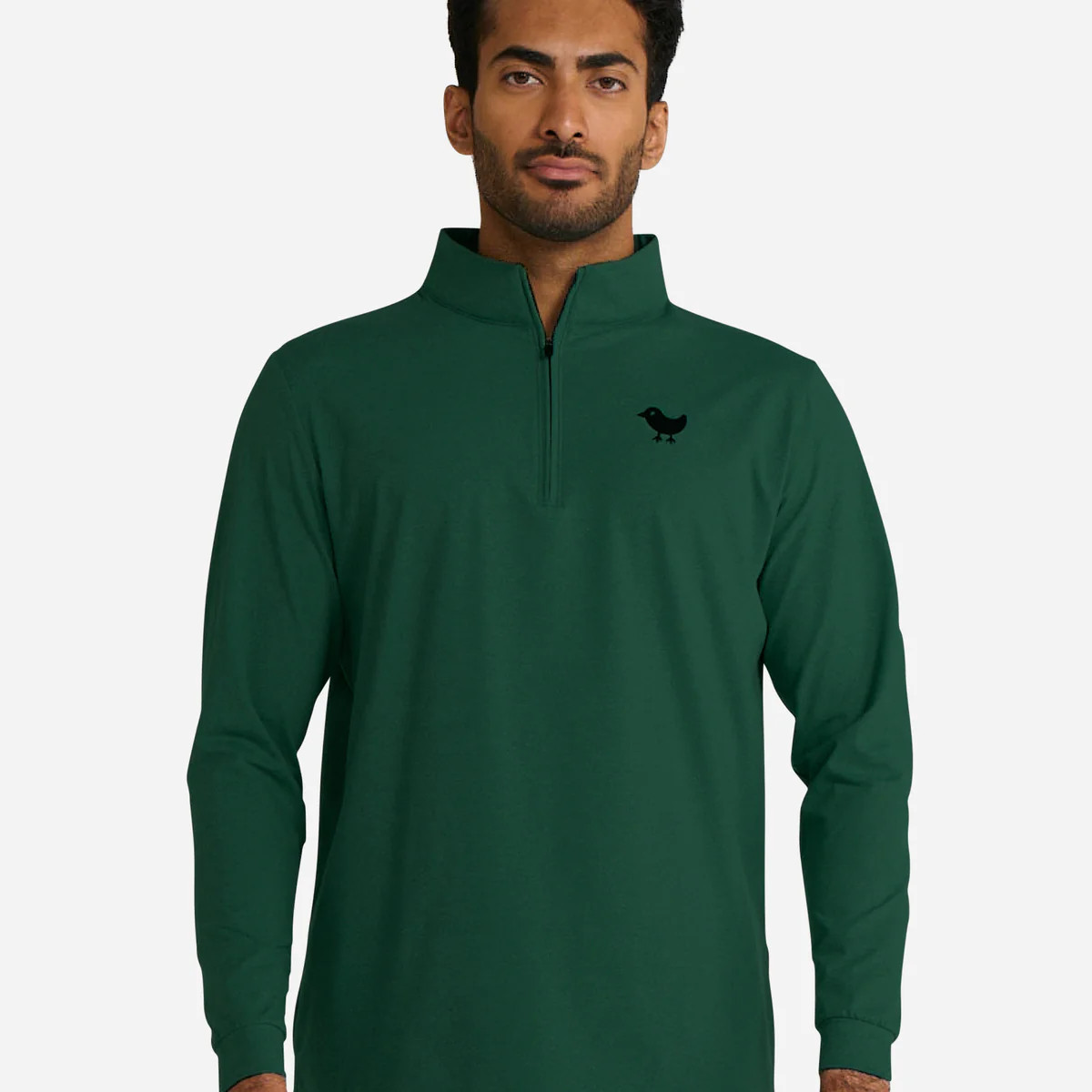Evergreen Heather Quarterzip | Bad Birdie
