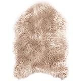 Ashler Faux Fur Rug, Fluffy Shaggy Area Rug Ultra Soft 2 x 3 Feet Sheepskin Fur Rug, Frosted Bott... | Amazon (US)