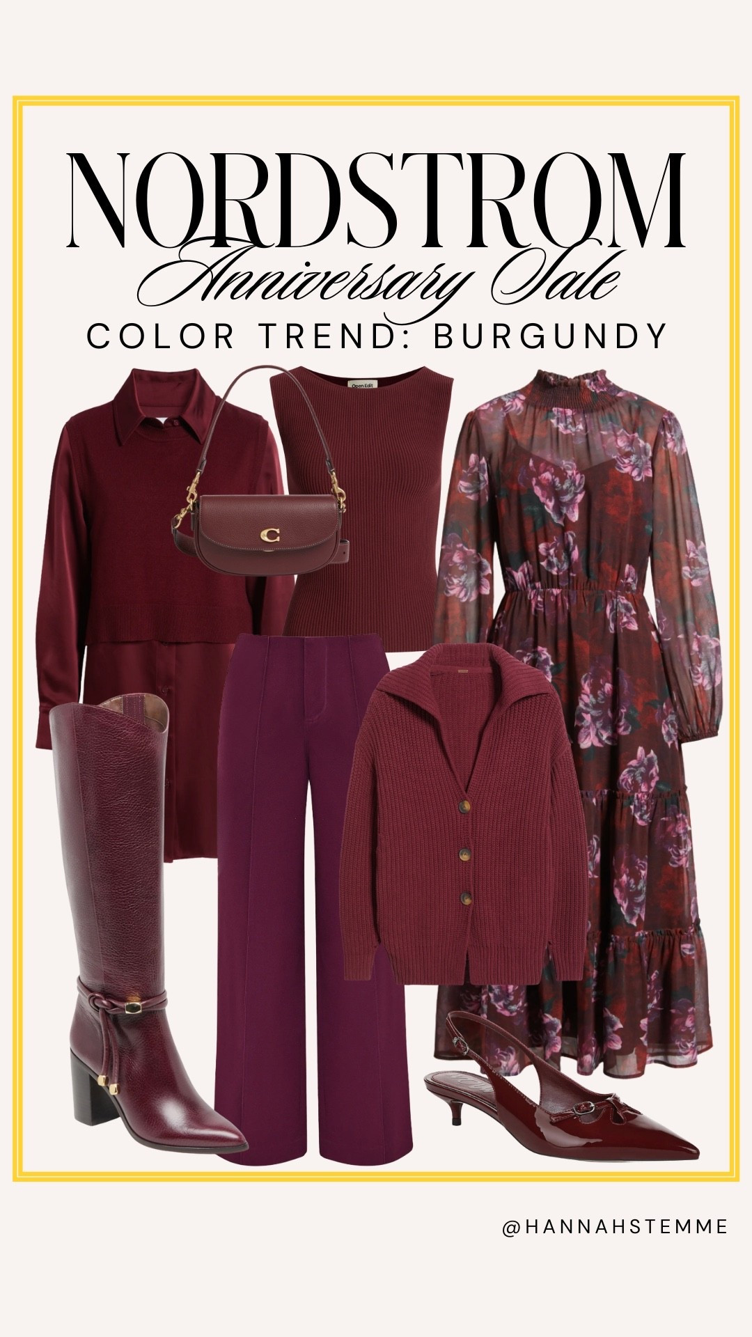 Burgundy is going to be such a hot color this fall and I am here for it. 😍

Snag these cute picks while they’re on sale for the Nordstrom Anniversary Sale! 

#LTKSaleAlert #LTKSeasonal #LTKWorkwear