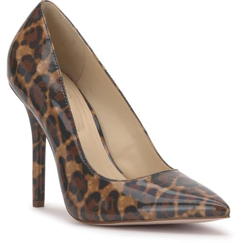 Jessica Simpson Womens Levila Animal Print Patent Pumps Tan 9 Medium (B,M) | Amazon (US)