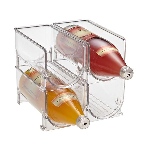 iDesign Linus Fridge Bins Wine Holder | The Container Store