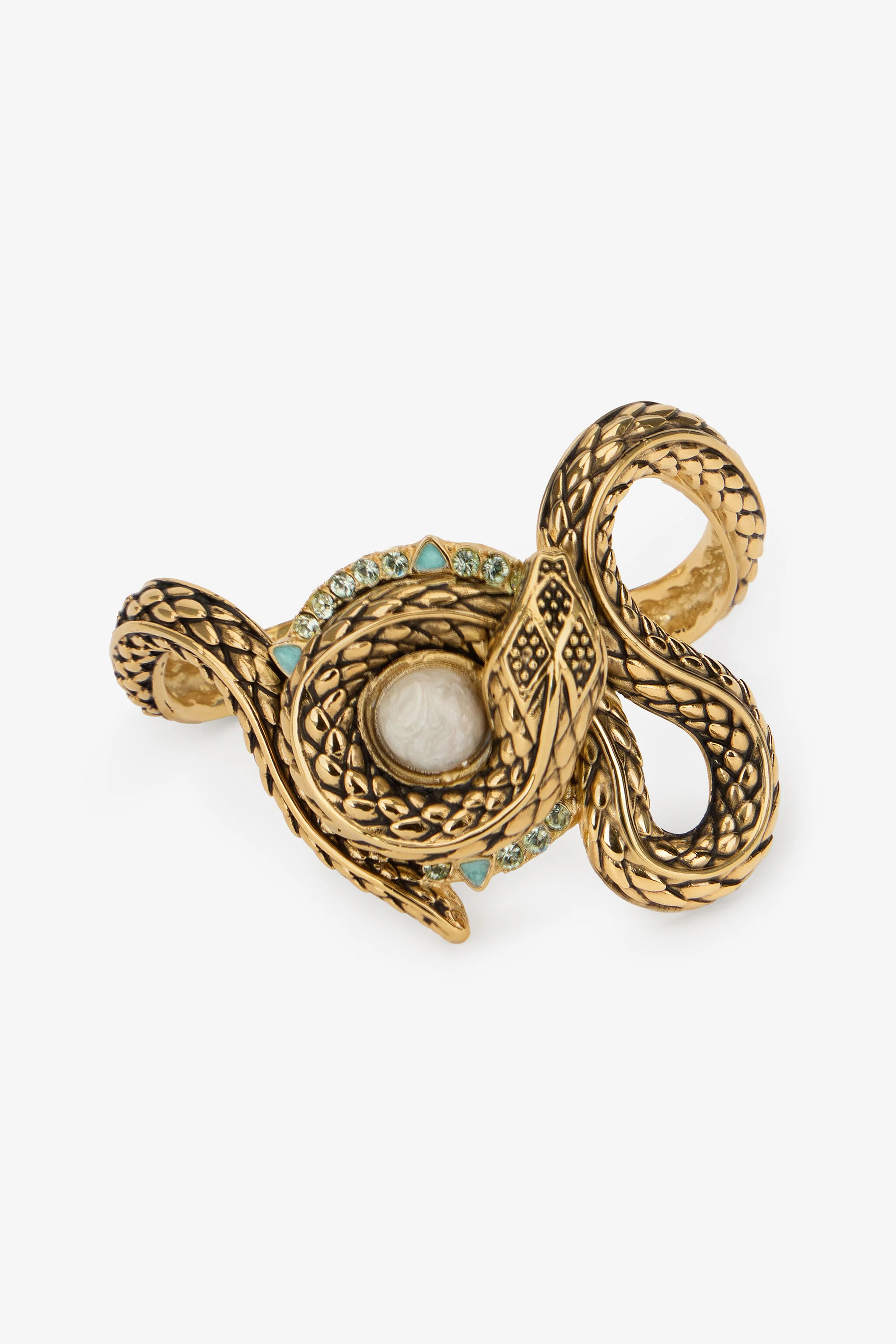 Inlaid Brass Serpent Bracelet | Roberto Cavalli