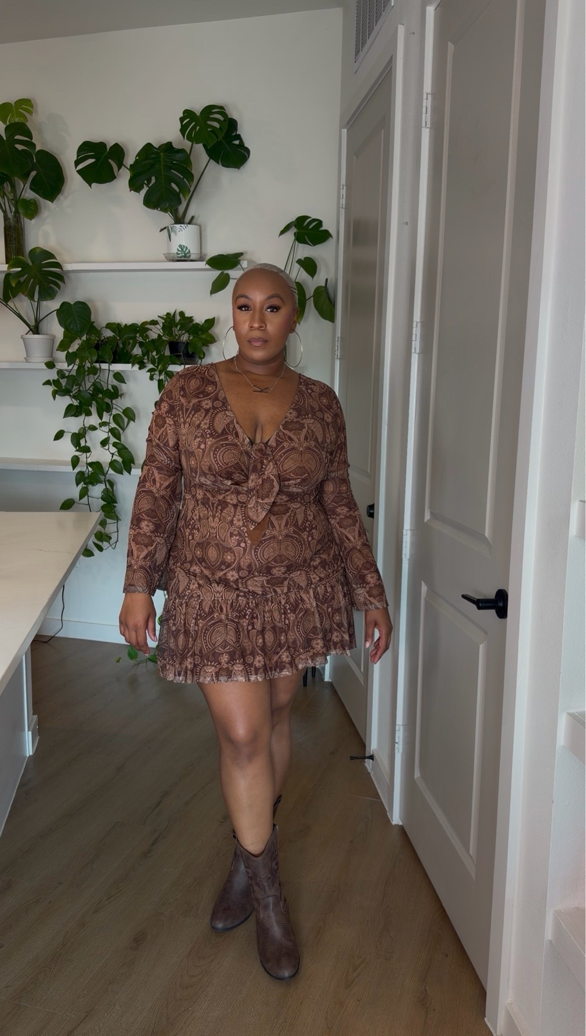 Brown dress ~ plus size

#LTKvlog #LTKPlusSize #LTKootd