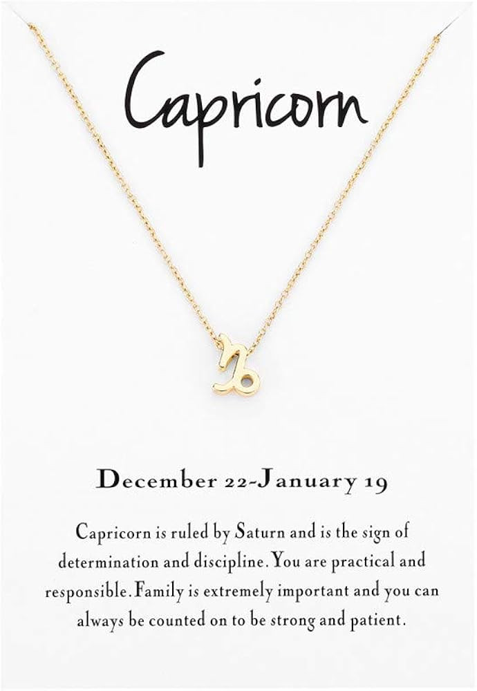 Zodiac Necklace for Women Jewelry Horoscope Constellation Pendant Astrology Birthday Gifts | Amazon (US)