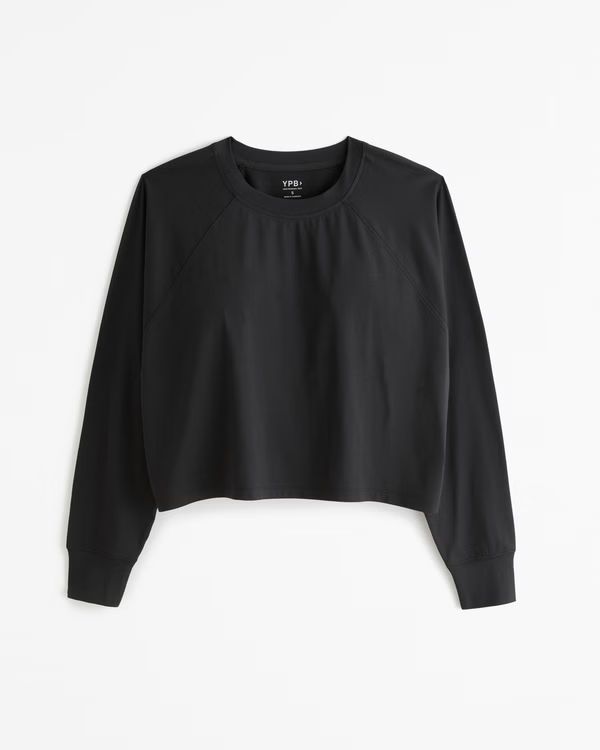 YPB Active Cotton-Blend Long-Sleeve Easy Tee | Abercrombie & Fitch (US)
