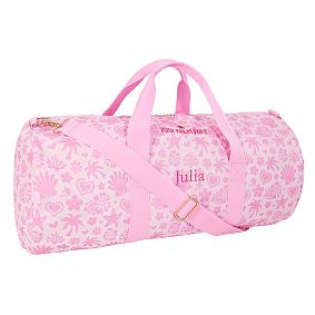 Pink Palm Puff Classic Duffle, Pink | Pottery Barn Teen
