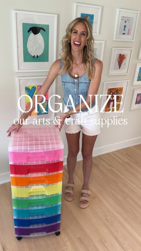 Organize our arts and crafts area with me! Perfect way to get your kiddos playroom arts and crafts area settled and ready for independent enjoyment! 

#LTKFamily #LTKHome #LTKKids