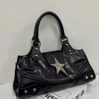 Ster Populair Meisje Motorfiets Tas Punk Onderarmtas Y2K Schouder Crossbody-tas | SHEIN