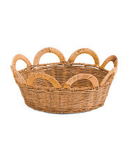 13.5in Rattan Bowl With Scalloped Edges | Home | Marshalls | Marshalls
