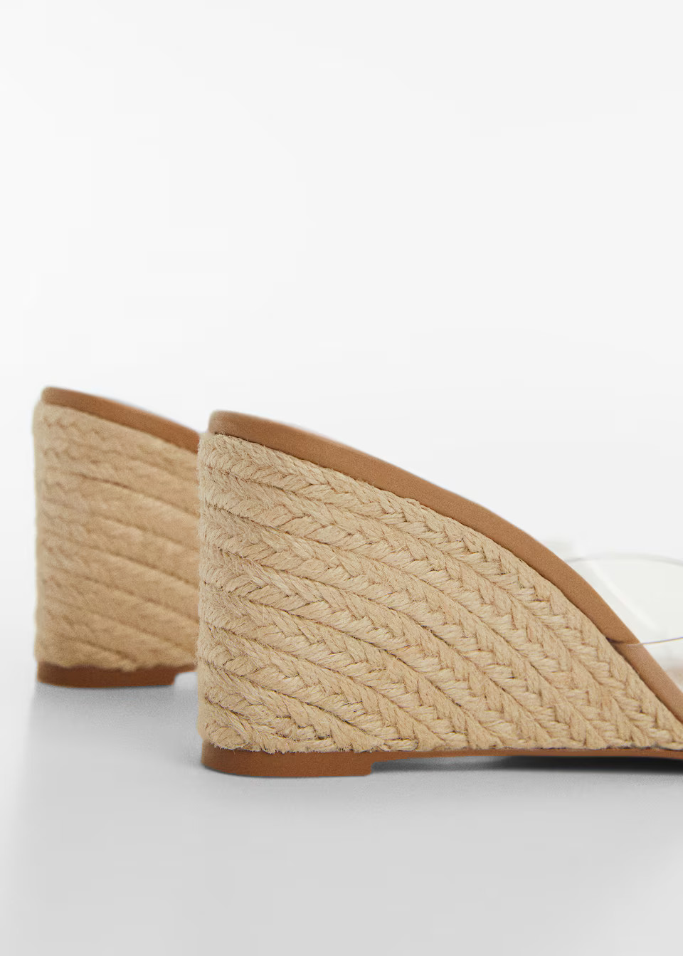 Vinyl wedge sandals -  Women | Mango USA | MANGO (US)