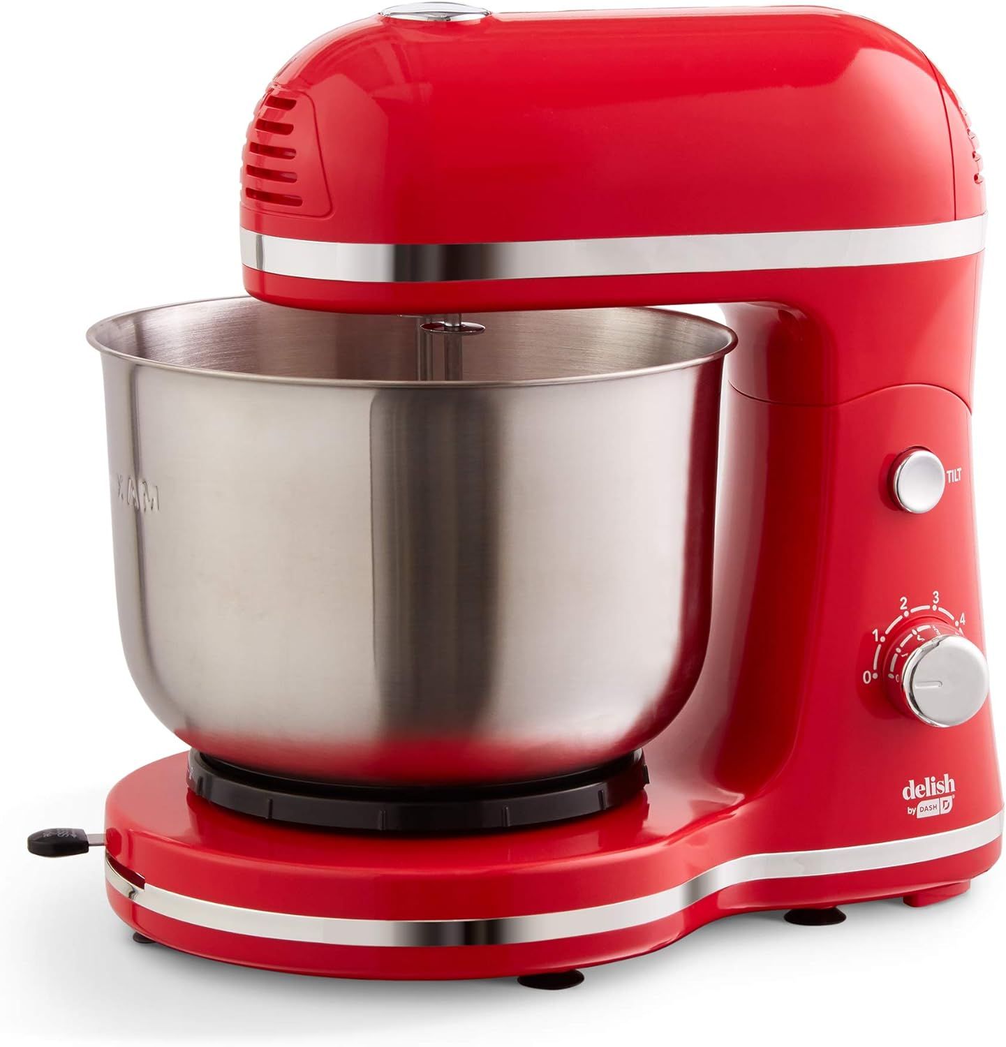 Amazon.com: Delish by DASH Compact Stand Mixer, 3.5 Quart with Beaters & Dough Hooks Included - R... | Amazon (US)