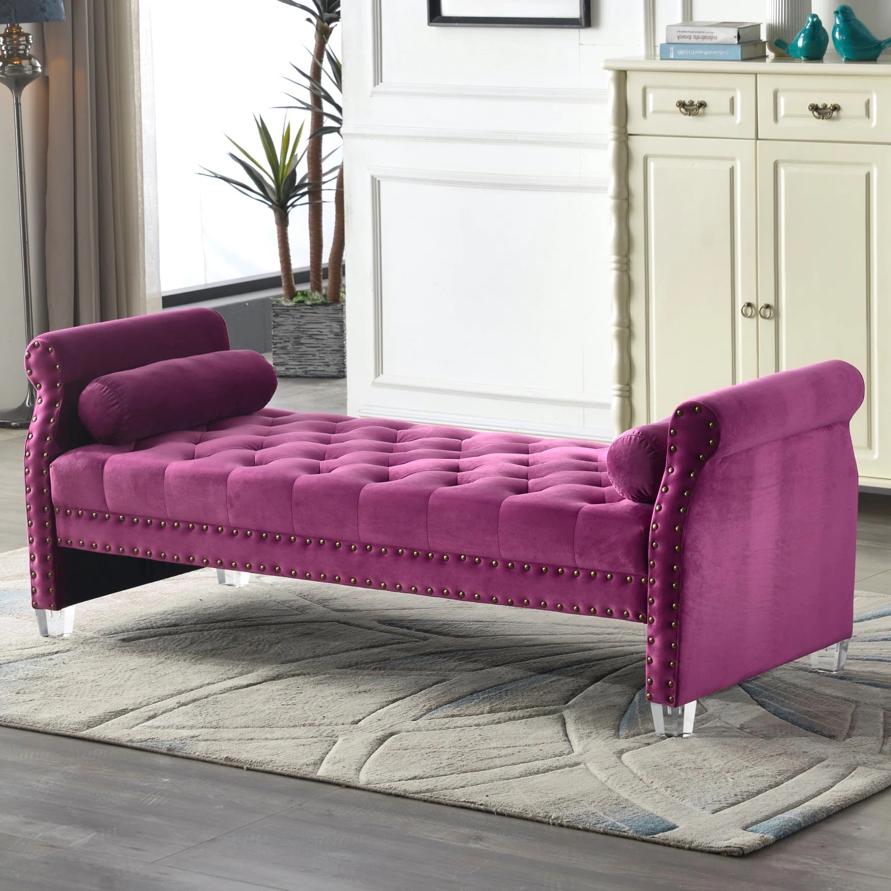 Fleeton Velvet Upholstered Bench | Wayfair North America