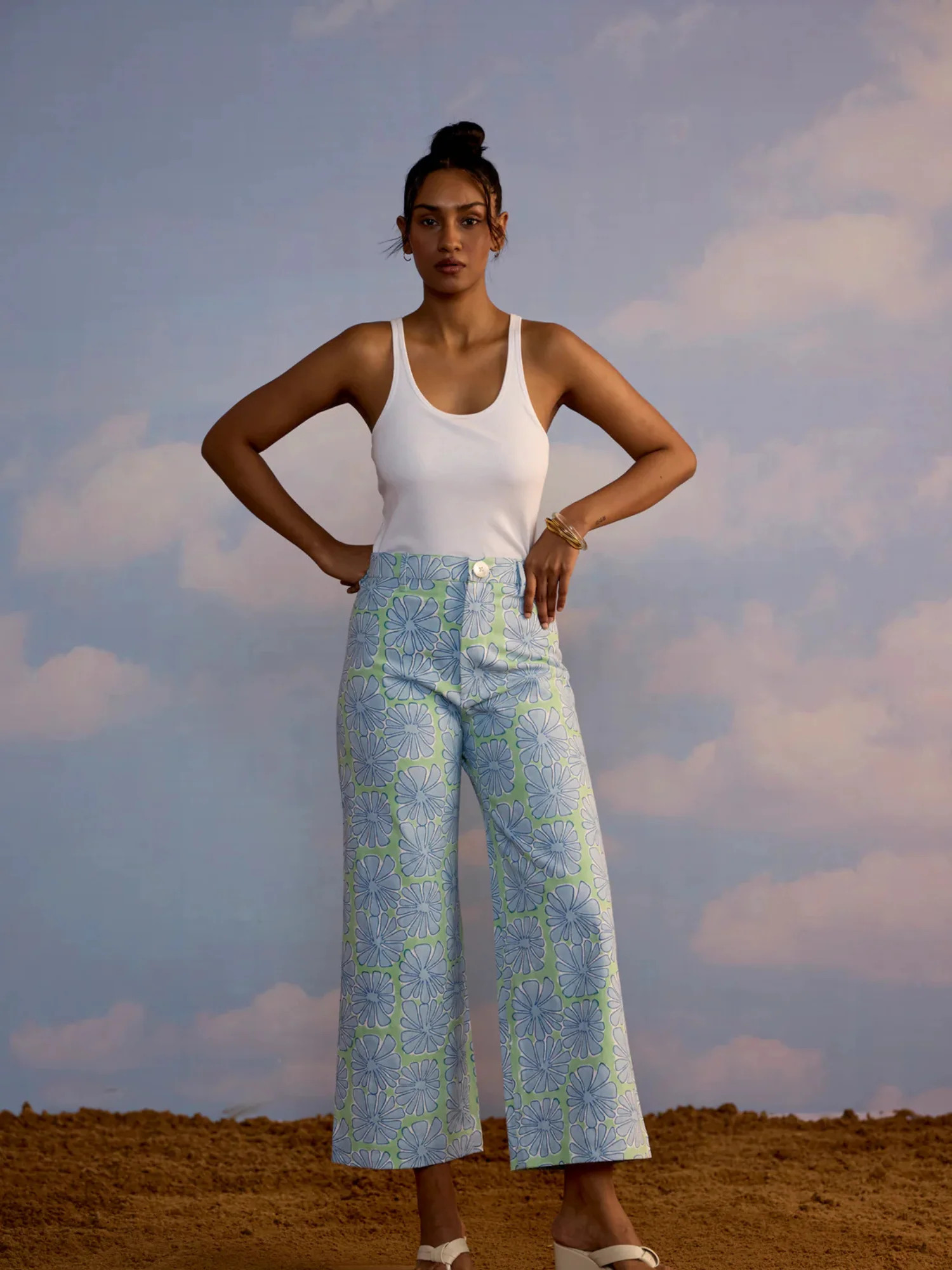 Disco Pant in Tropical Print | Beau & Ro