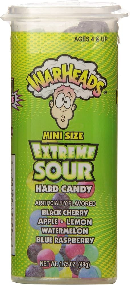 Impact Warheads Juniors Extreme Sour Candy, 1.75 Ounce (Pack of 18) Units | Amazon (US)