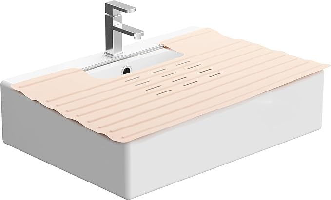 Bathroom Foldable Sink Cover for Counter Space - Sink Topper - Heat Resistant Silicone Mat & Over... | Amazon (US)
