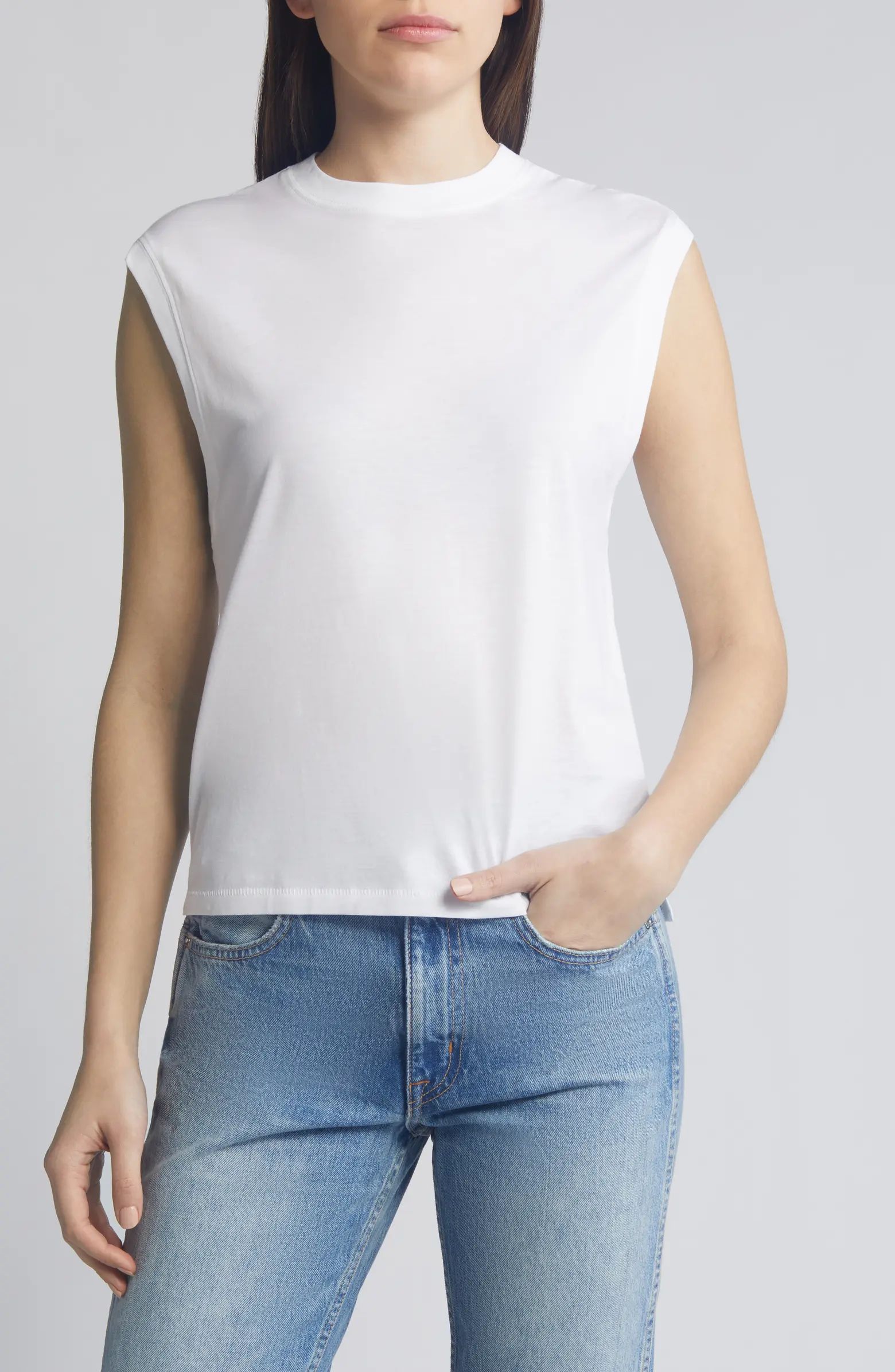 FRAME Supima® Cotton Muscle Tee | Nordstrom | Nordstrom