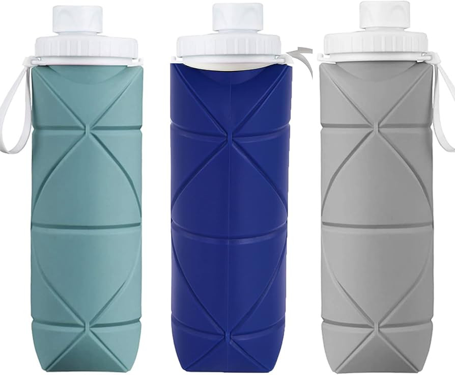 SPECIAL MADE Collapsible Water Bottles Leakproof Valve Reusable BPA Free Silicone Foldable Water ... | Amazon (US)