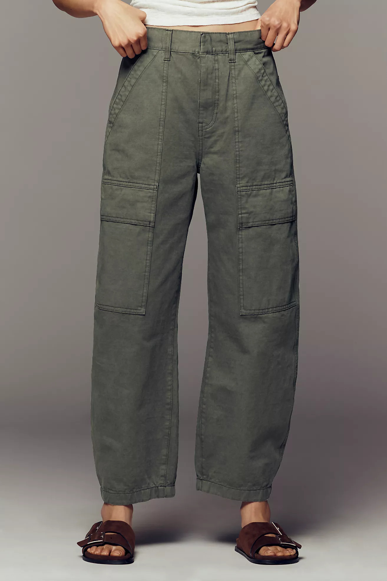 Sanctuary Cotton Boyfriend Utility Pants | Anthropologie (US)
