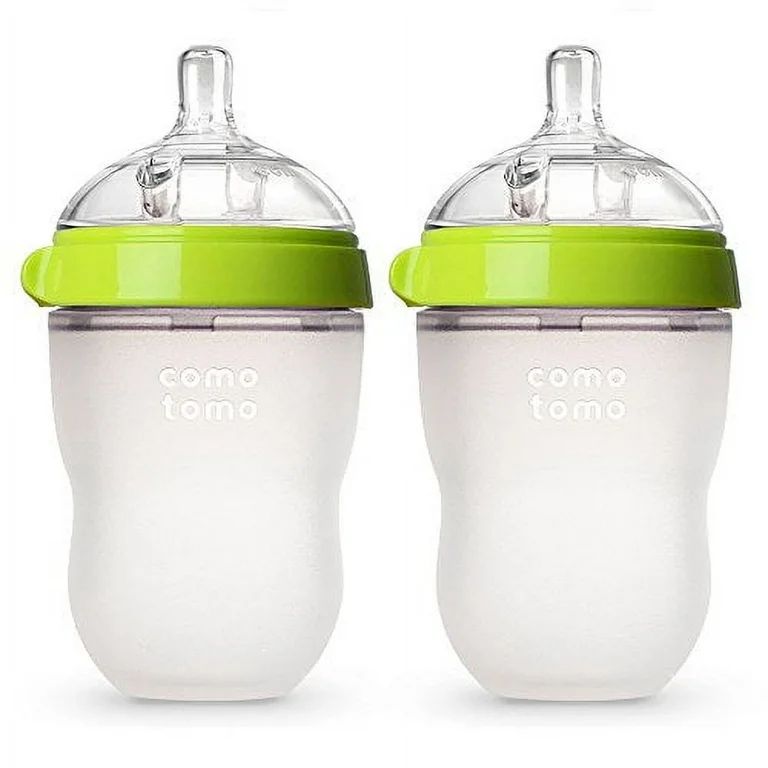 Comotomo Baby Bottle, Green, 8 oz (2 Count) Green 227 Unknown modifier | Walmart (US)