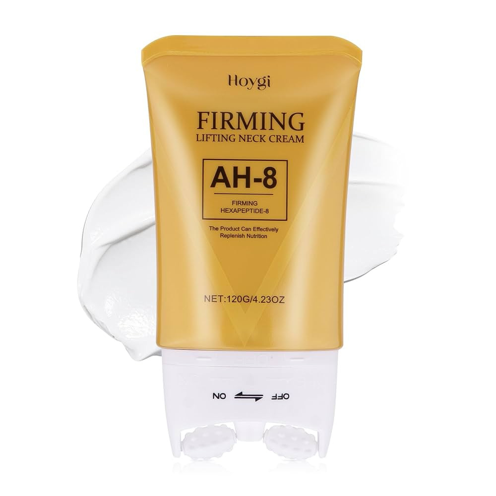 HOYGI AH-8 Firming Neck Cream, 2-in-1 Guasha Neck Moisturizer with Roller Applicator, for Saggy S... | Amazon (US)