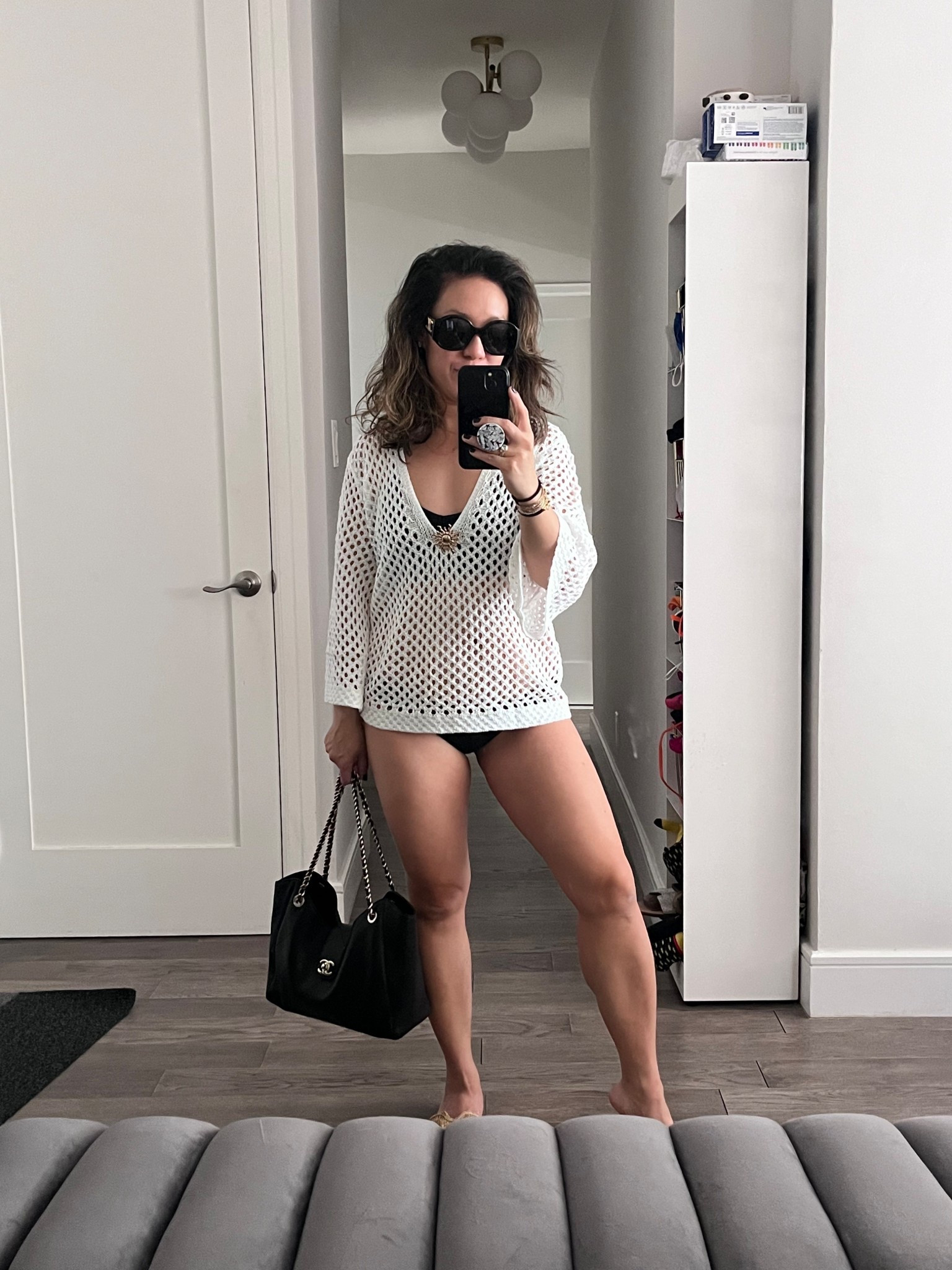 The definition of Pantlesssociety. Love this cover-up. Great fit. I’m wearing a small. Pin comes off for two looks. 

#LTKFestival #LTKSwim #LTKootd