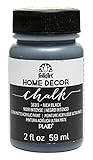 FolkArt 36313 Home Decor Chalk Furniture & Craft Paint in Assorted Colors, 2 ounce, Rich black | Amazon (US)