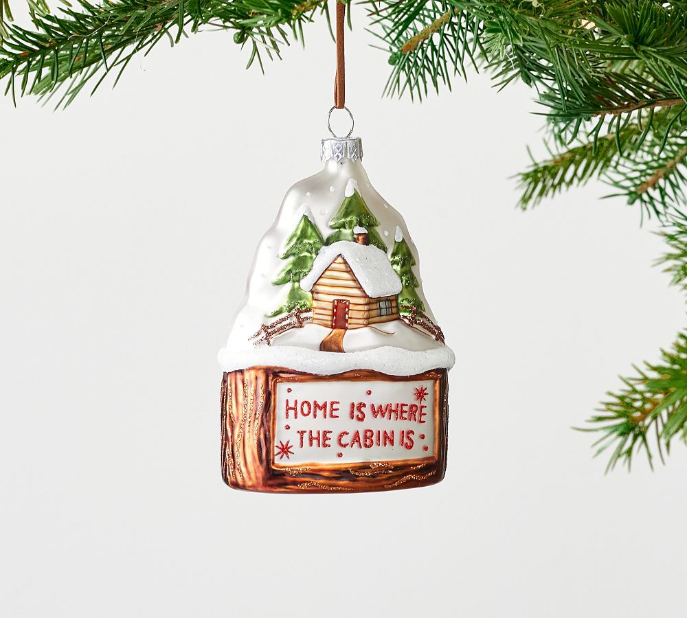 Home Is Where The Cabin Is Ornament | Pottery Barn (US)