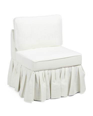 26x35.5 Accent Chair With Ruffle Bottom | TJ Maxx