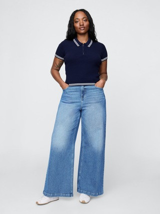 Extra High Rise Stride Wide-Leg Jeans | Gap (CA)
