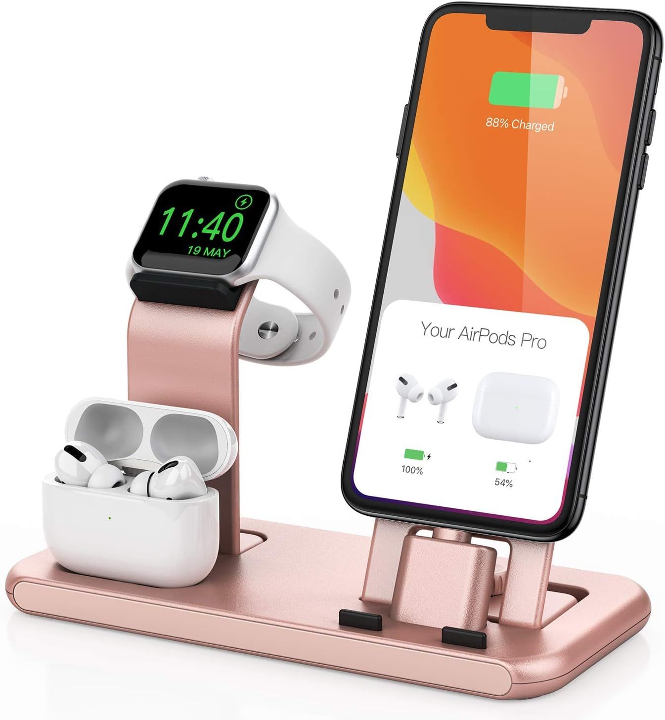 Conido 3 in 1 Charging Station for Apple Products, Stand for Apple Watch SE/6/5/4/3/2/1, for AirP... | Amazon (US)