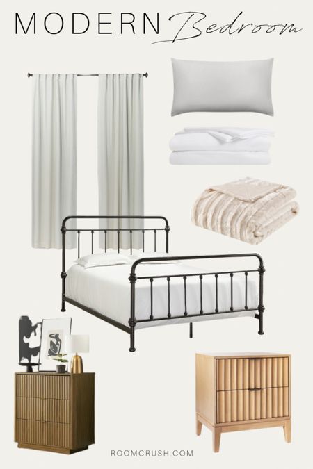 Modern bedroom home finds, linen curtains, blankets, bedding, target bed frame, dresser and more!

#LTKFind #LTKhome