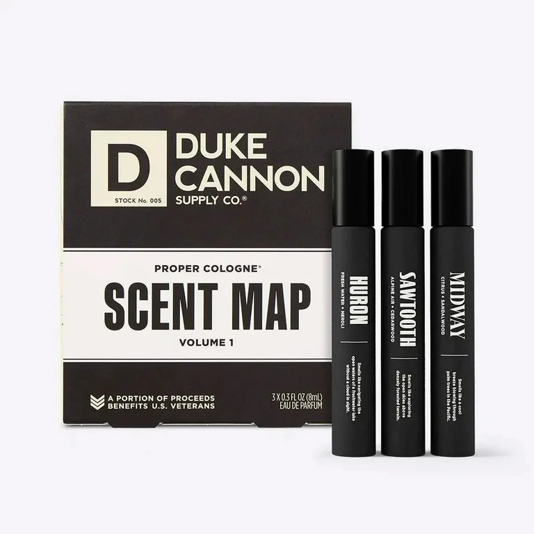 Duke Cannon Proper Cologne 0.3oz Sampler 3-Pack - Highly Scented Cologne for Men (Sawtooth, Midwa... | Walmart (US)