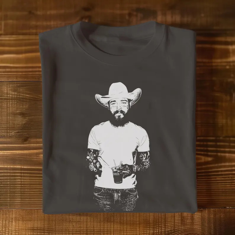 Post Malone Shirt, Cowboy Post Shirt, Country Shirt, Western Graphic Tee, Concert Shirt, Festival... | Etsy (US)