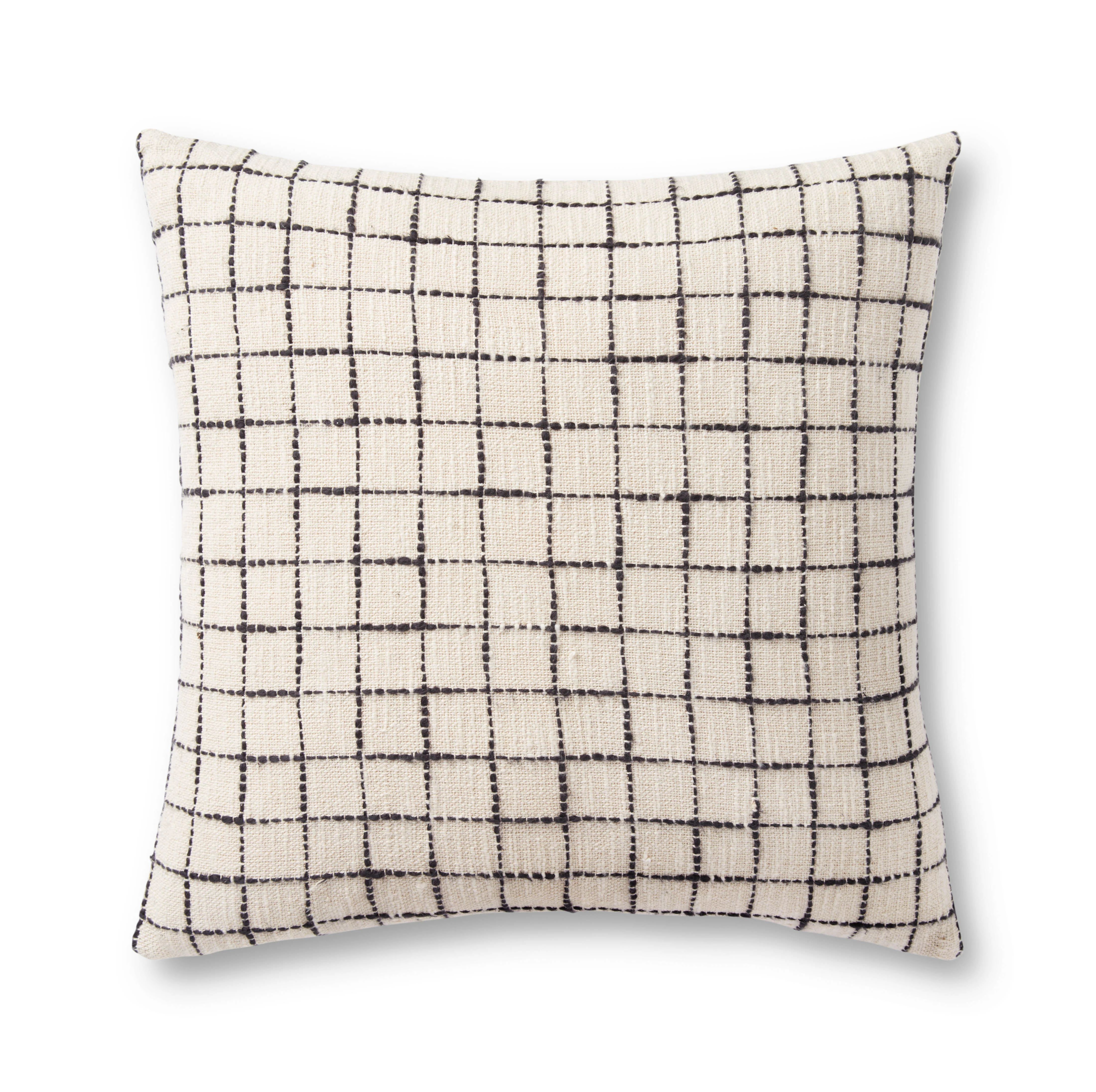 Magnolia Home by Joanna Gaines x Loloi Mary Ivory / Black Pillow | Eco Chic Home
