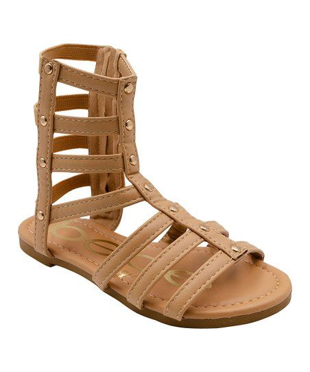 Beige Gladiator Sandal - Girls | Zulily