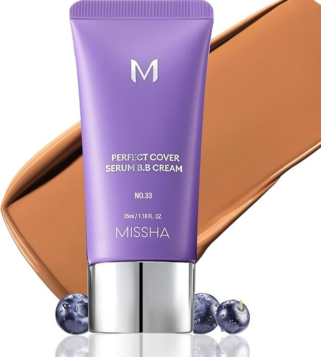 MISSHA M PERFECT COVER SERUM BB CREAM No.33 Tan -Tan with Warm Undertone, BB Cream by Cardi B Pic... | Amazon (US)