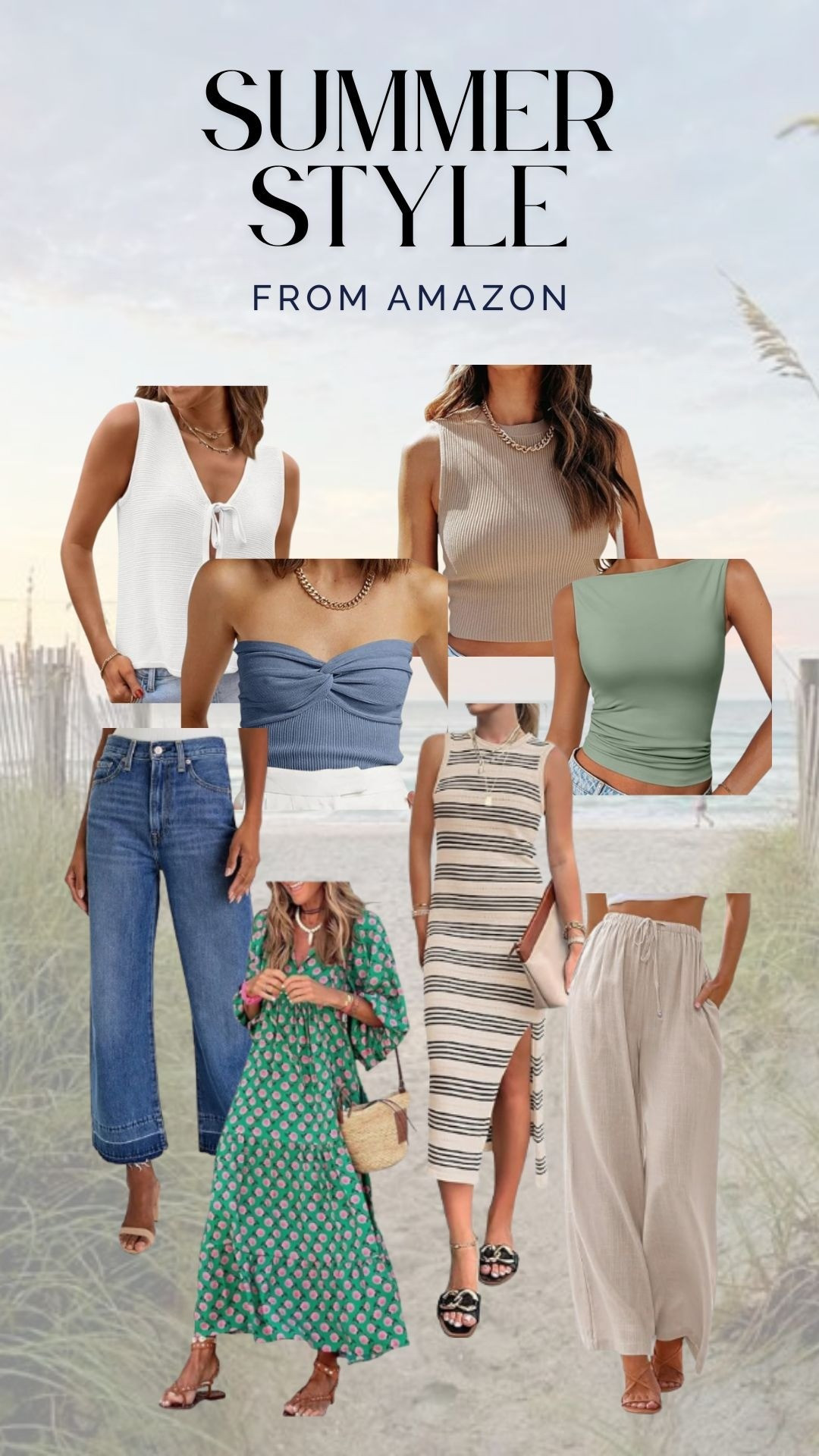 Summer Style from Amazon | Amazon Basics | Summer Fashion | Linen Pants | Tank Tops | Straight Leg Jeans | Beach Style | Coastal | 

#LTKFindsUnder50 #LTKSummerEdit #LTKTravel