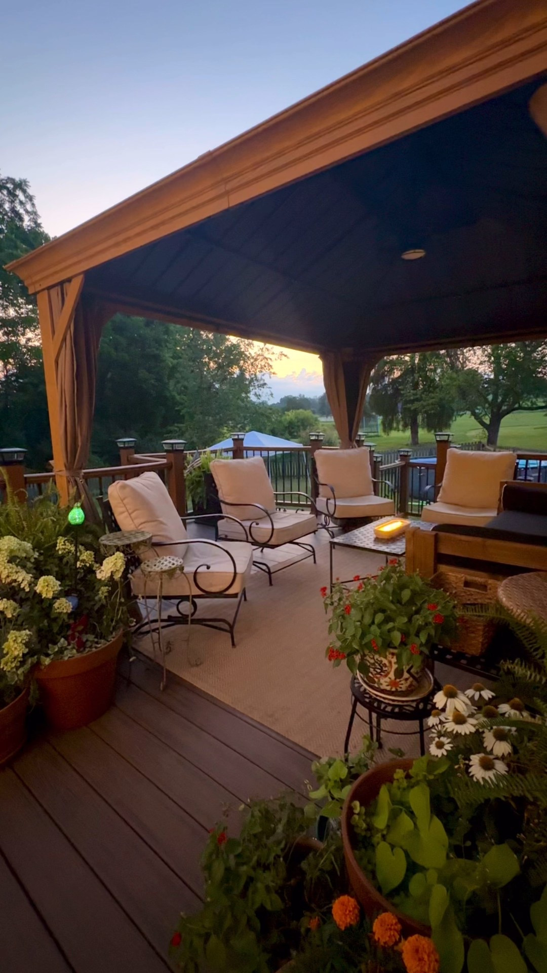 Snores & the Sandlot movie 
Gazebo 
Patio lounge chairs 
Patio rug 
Projector movie screen 
Patio Inspo 

#LTKHome #LTKSeasonal #LTKSaleAlert