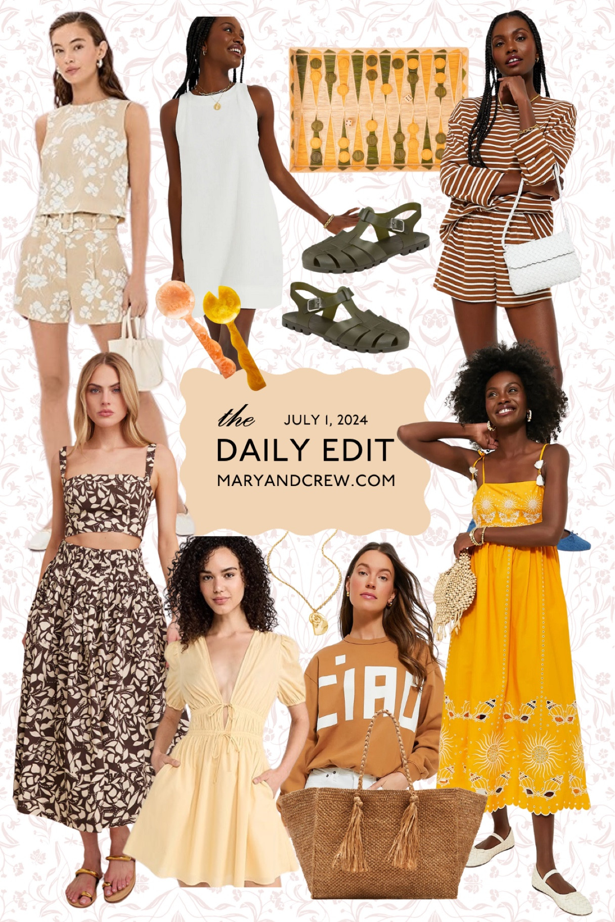 Daily edit 7.1.24

Wedding guest dress, spring dress, heels, sandals, jeans, travel outfit, graduation dress, swim, bathing dress, resort, midi dress, maxi dress, white dress, vacation outfit, spring outfits, summer outfit, classic style, preppy style, elegant style, Tuckernuck, Boden, j.crew, Anthropologie, j.McLaughlin, sezane

#LTKSummerSales #LTKStyleTip #LTKFindsUnder50