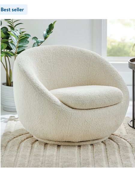 Walmart accent chair 
Sherpa swivel chair 
Home decor 
Bedroom chair 


#LTKHome