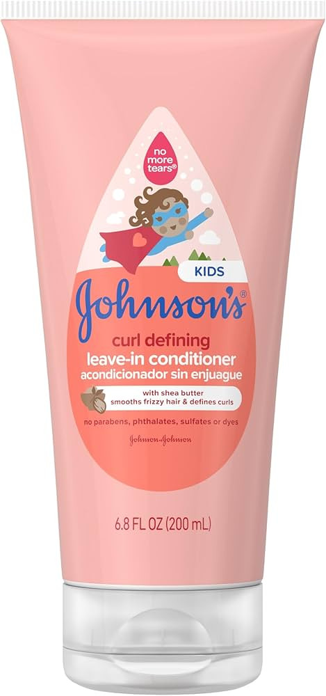 Johnson's Kids Curl Defining Leave-In Conditioner + Shea Butter, Tear-Free, Paraben-, Sulfate- & ... | Amazon (US)