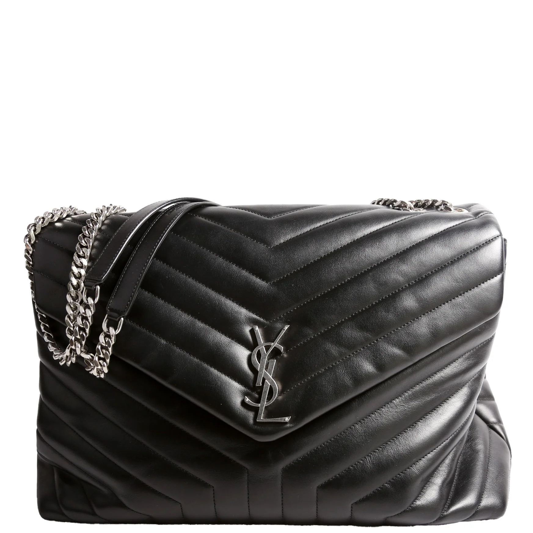 Loulou Satchel Large 574947 Black | Keeks Designer Handbags